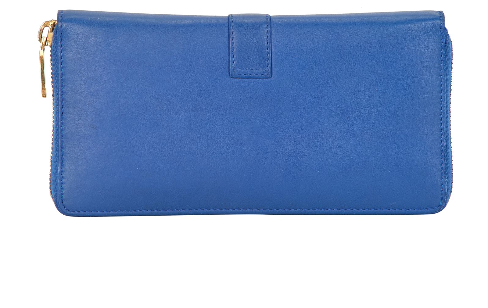 Saint Laurent Continental Zip Wallet, &pound;210, Accessories, Blue, Leather, Back view